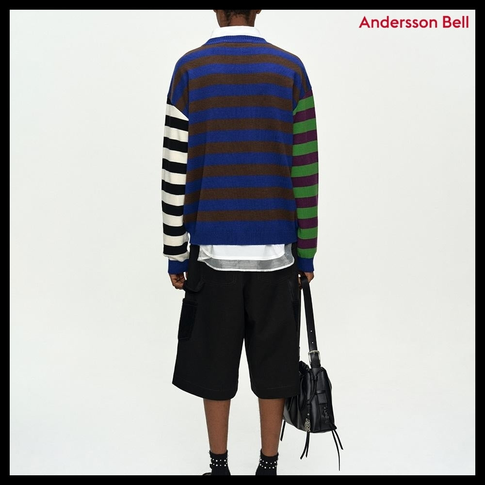 【ANDERSSON BELL】Boys Heart Message Crew-Neck Sweater