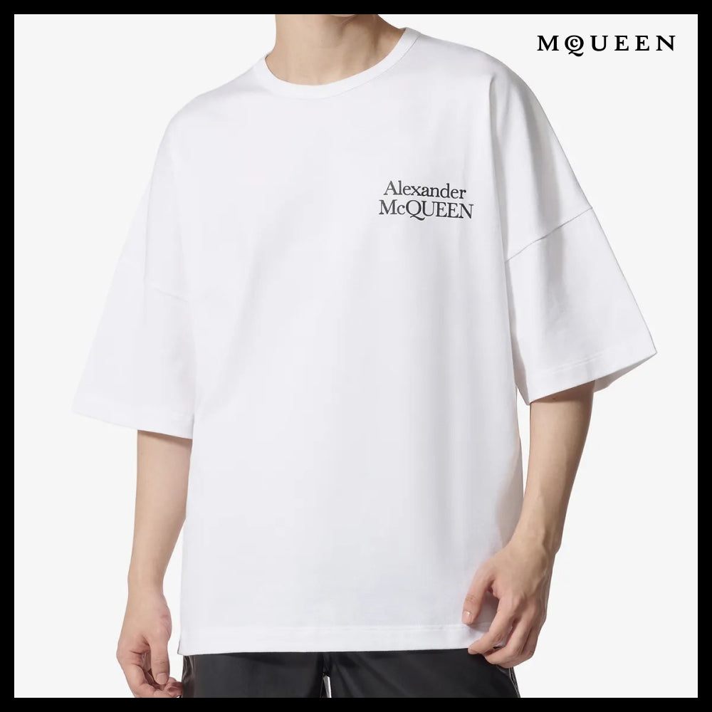 【alexander mcqueen】Exploded Logo Oversized Short Sleeve