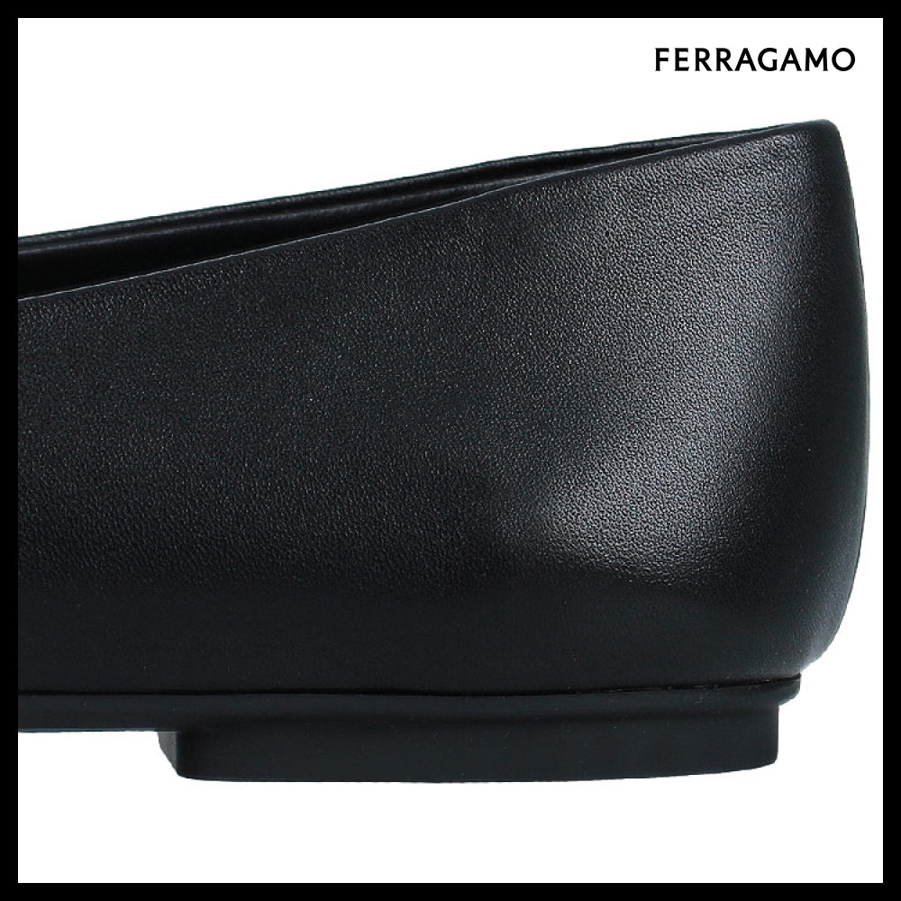 【FERRAGAMO】 Double Bow Ballet Flats