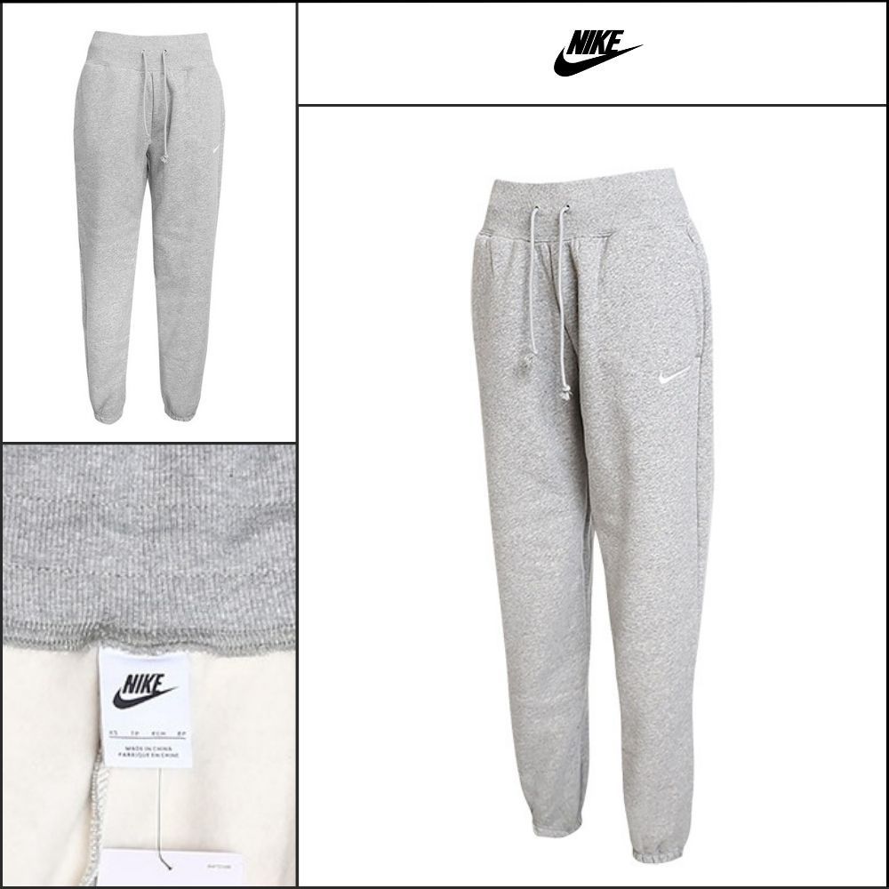 【Nike】Women's Phoenix Fleece High-Waist Jogger Pants Gray