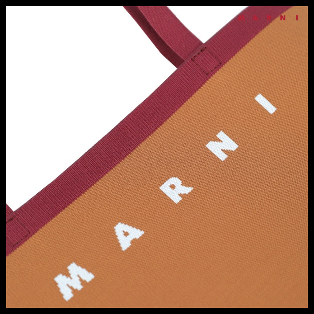 【MARNI】25SS Logo Two-Tone Tote Bag