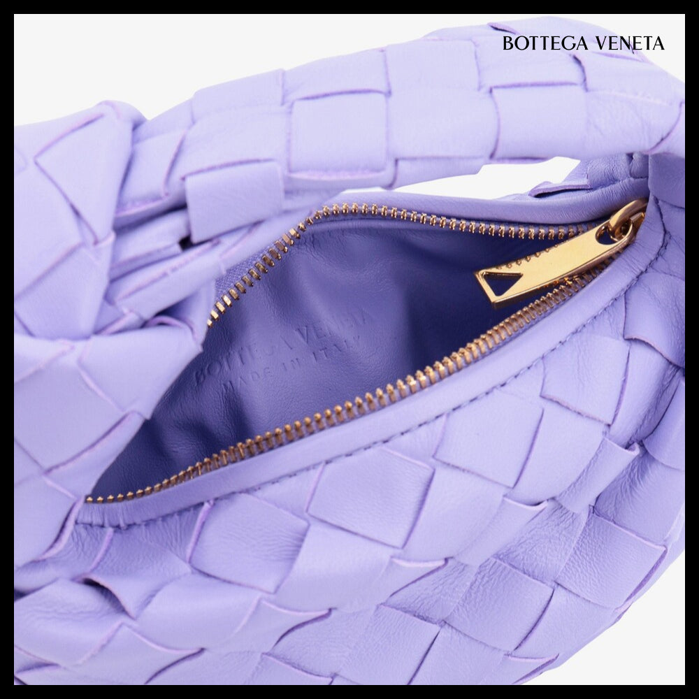 【BOTTEGA VENETA】Candy Leather Jodie Bag Amethyst