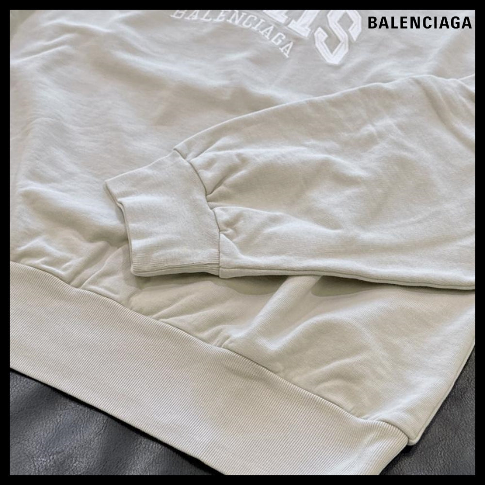 【BALENCIAGA】Cities Paris Sweatshirt Medium Fit White