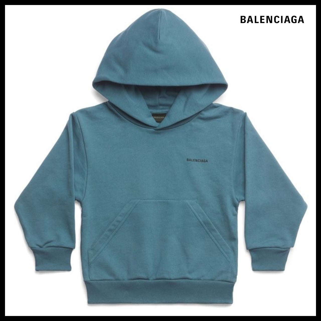 【BALENCIAGA】Kids Hoodie Blue
