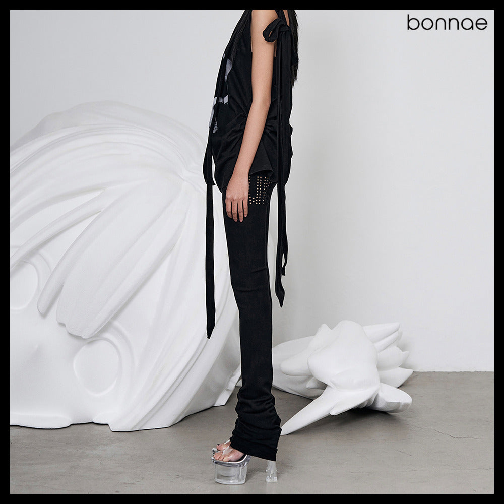 【Bonnae】Stacked Leggings 2Colors