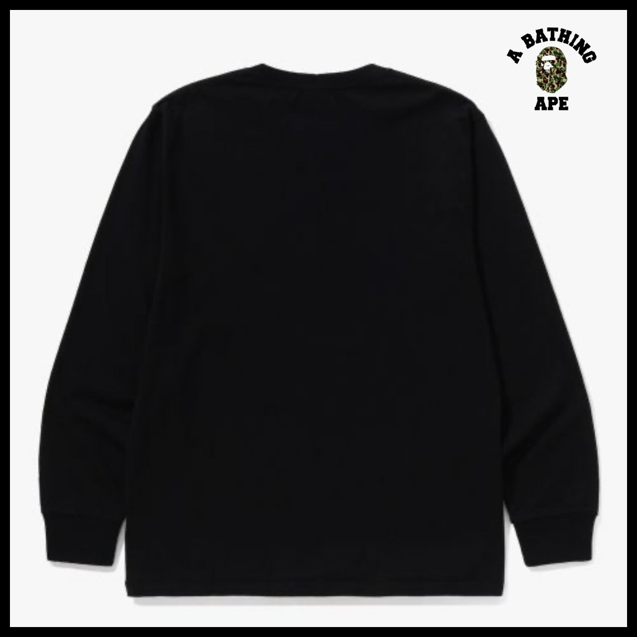 【A BATHING APE】ABC Camo College Long Sleeve T Shirt 4Color