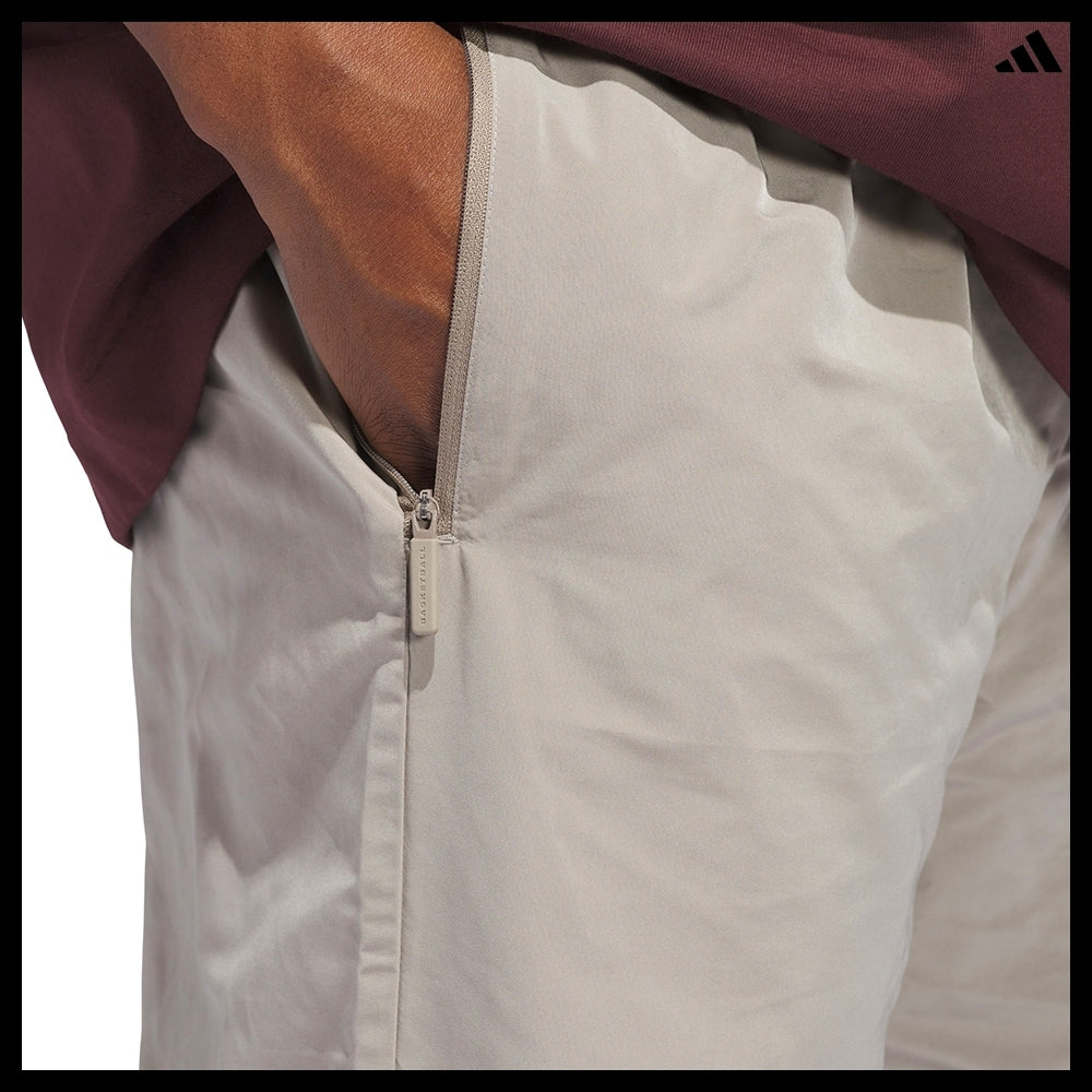 【ADIDAS】 Basketball Woven Tracksuit Bottoms Putty Beige