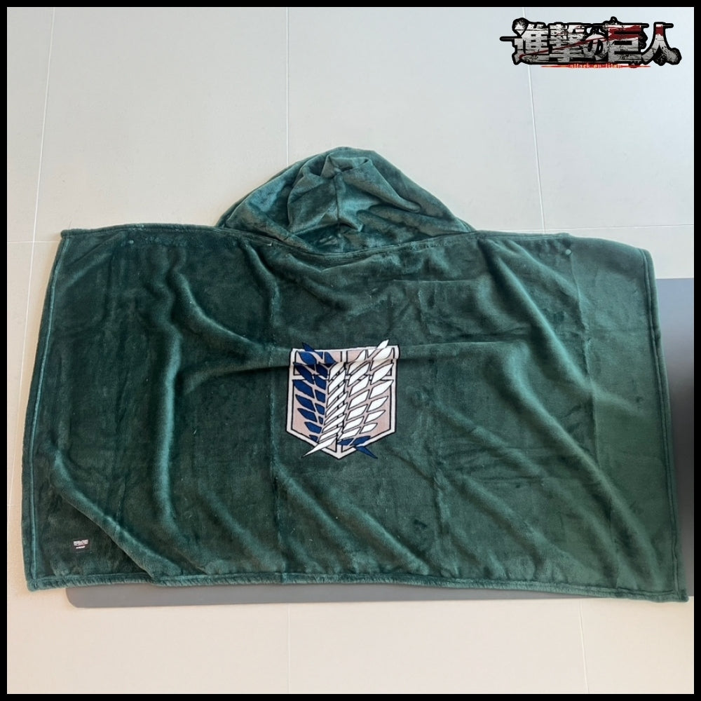 【Frank Burger x Attack on Titan】Blanket Cape Green