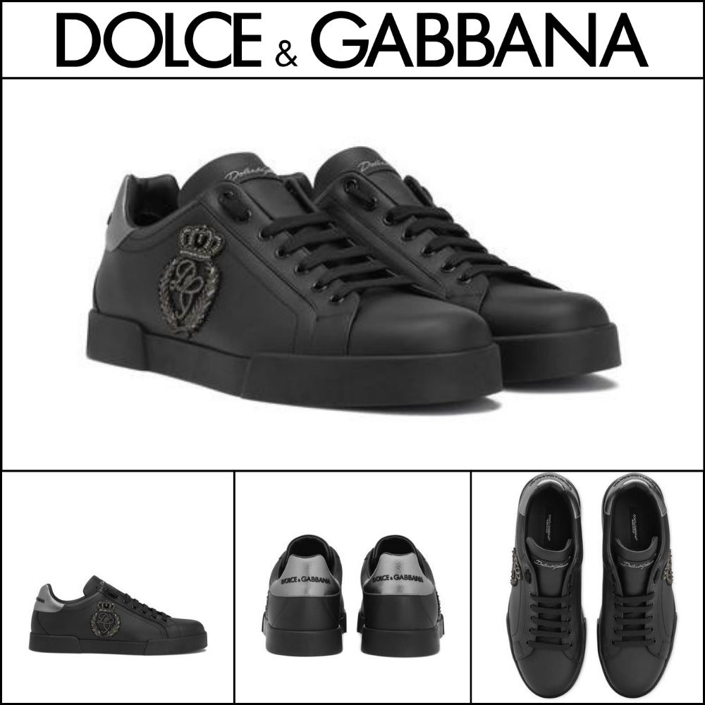 【Dolce & Gabbana】CALFSKIN NAPPA PORTOFINO SNEAKERS