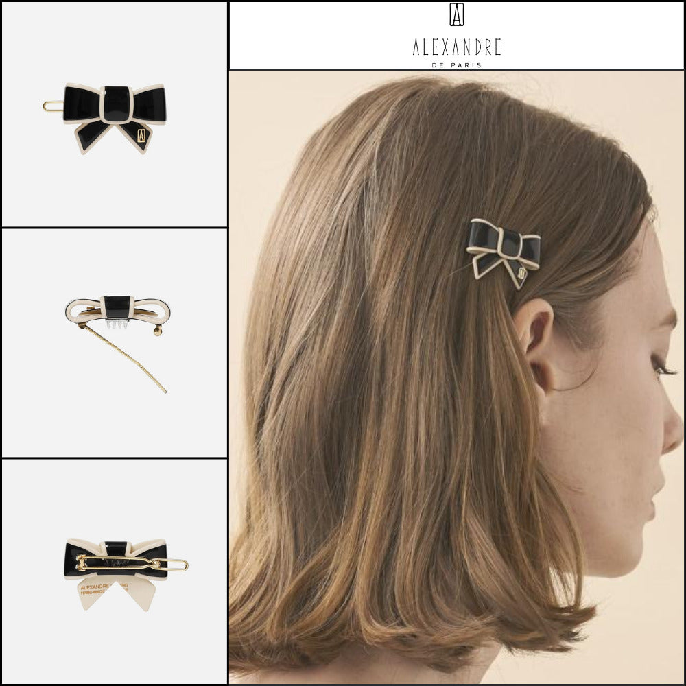 【Alexandre de Paris】Tenderly Ball Pin Black