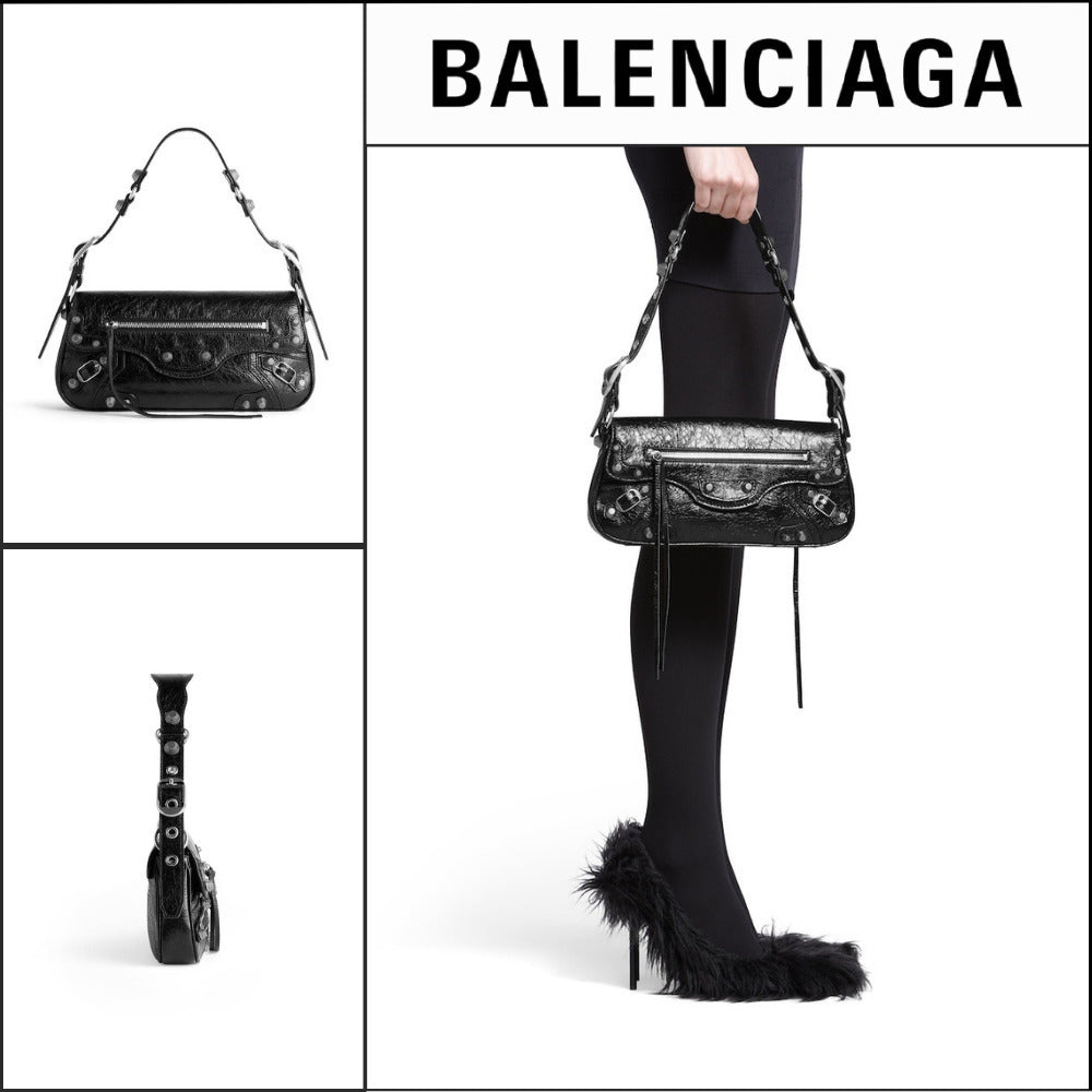 【BALENCIAGA】Le Cagole Small Sling Bag Black