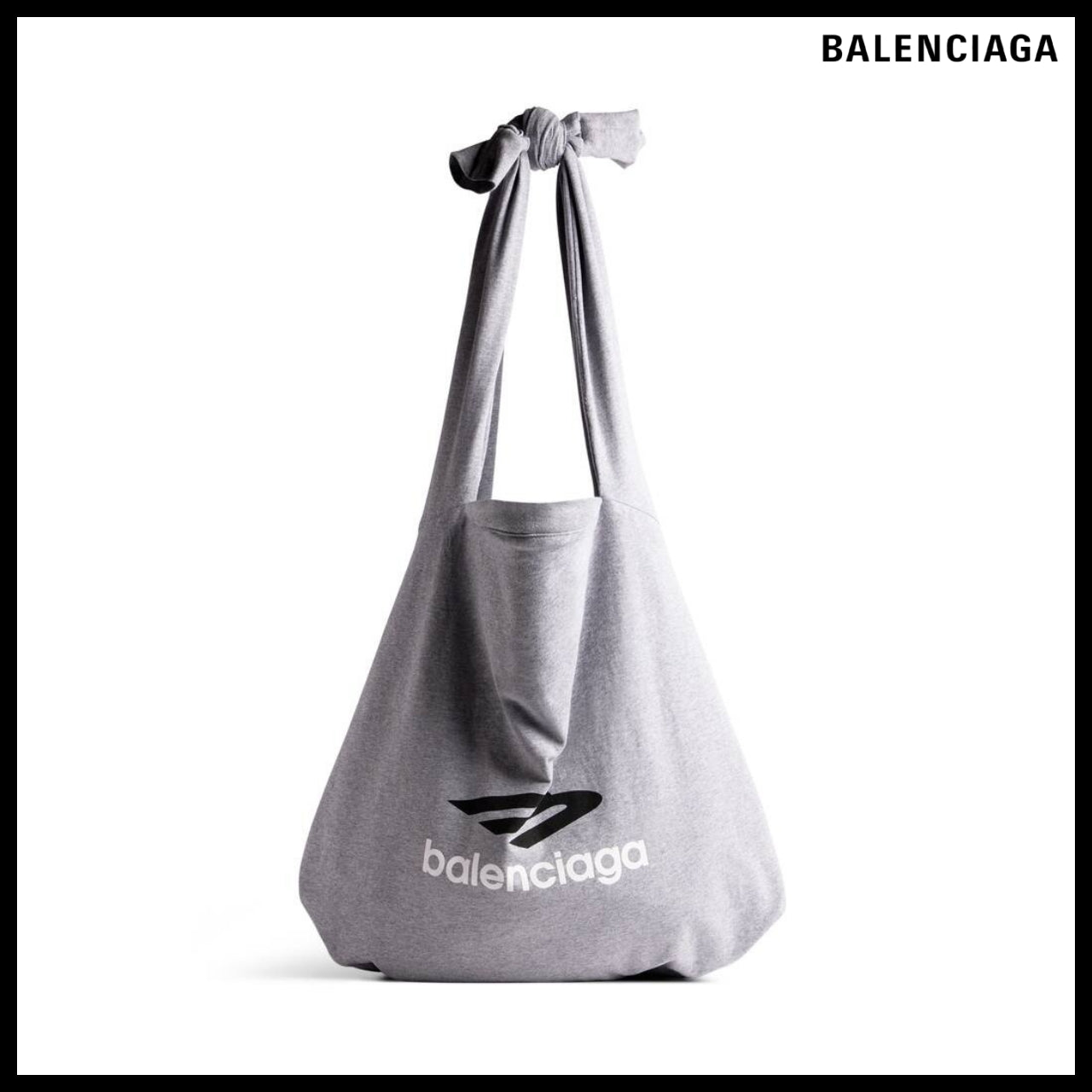 【BALENCIAGA】New Jersey Hobo Bag Grey