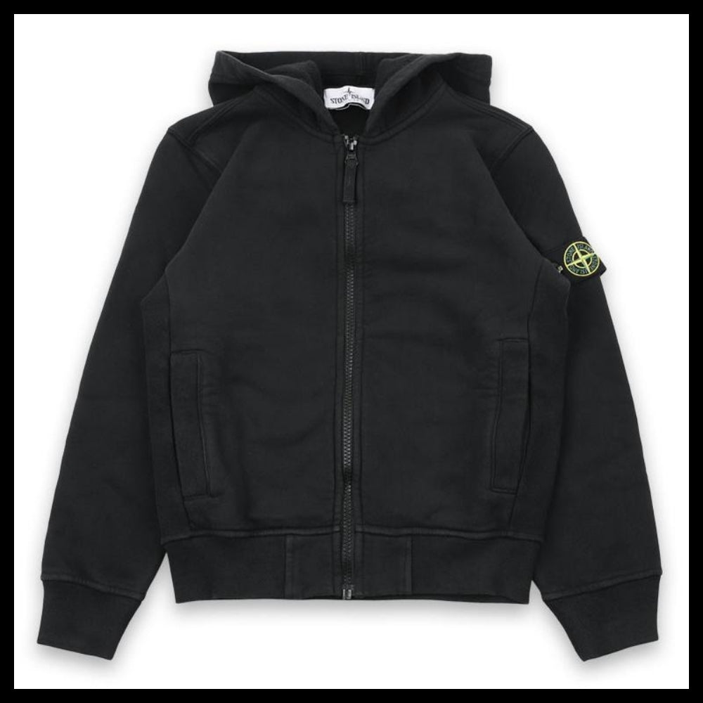 ◆STONE ISLAND◆ Stone Kids Wappen Patch Hood Zip-Up Jacket