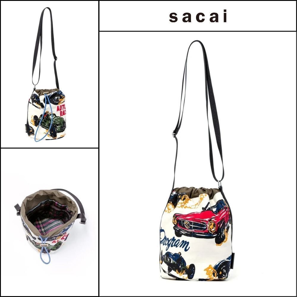 【sacai】Zantan Makeup Pouch White