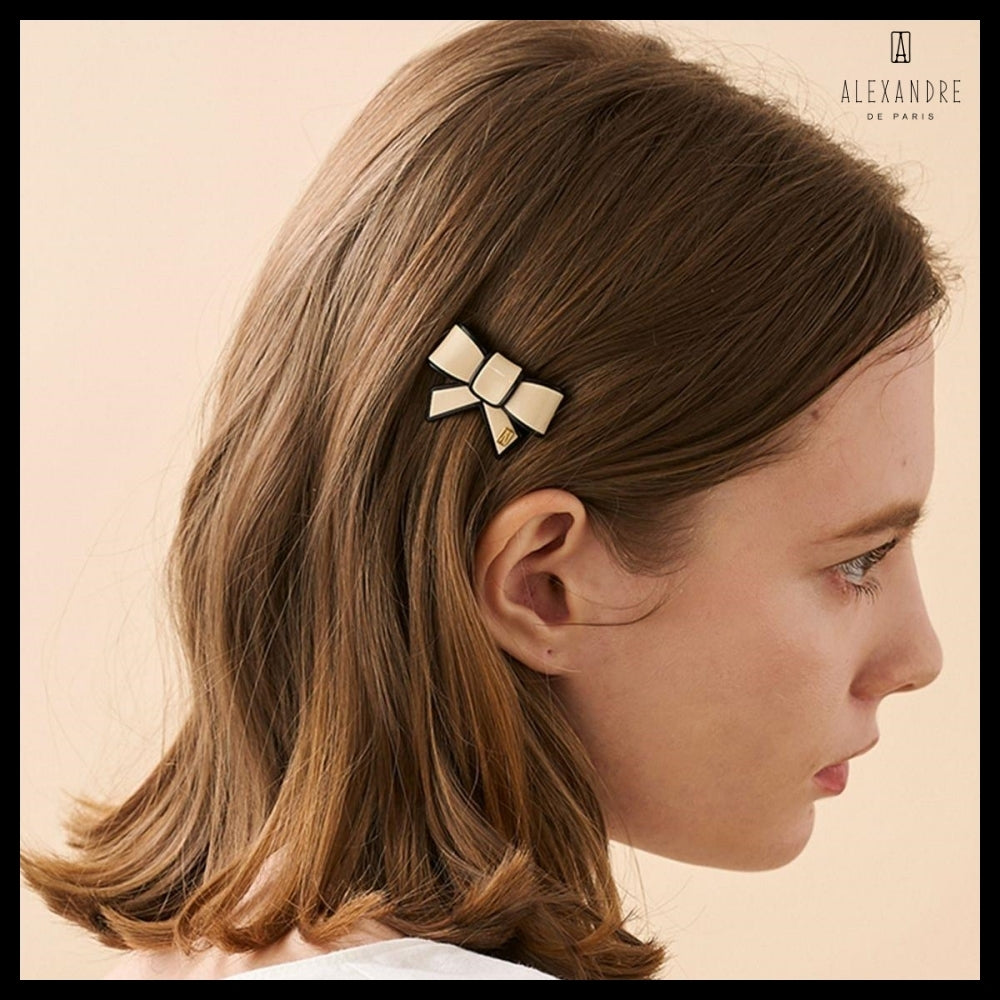 【Alexandre de Paris】Tenderly Ball Pin Beige