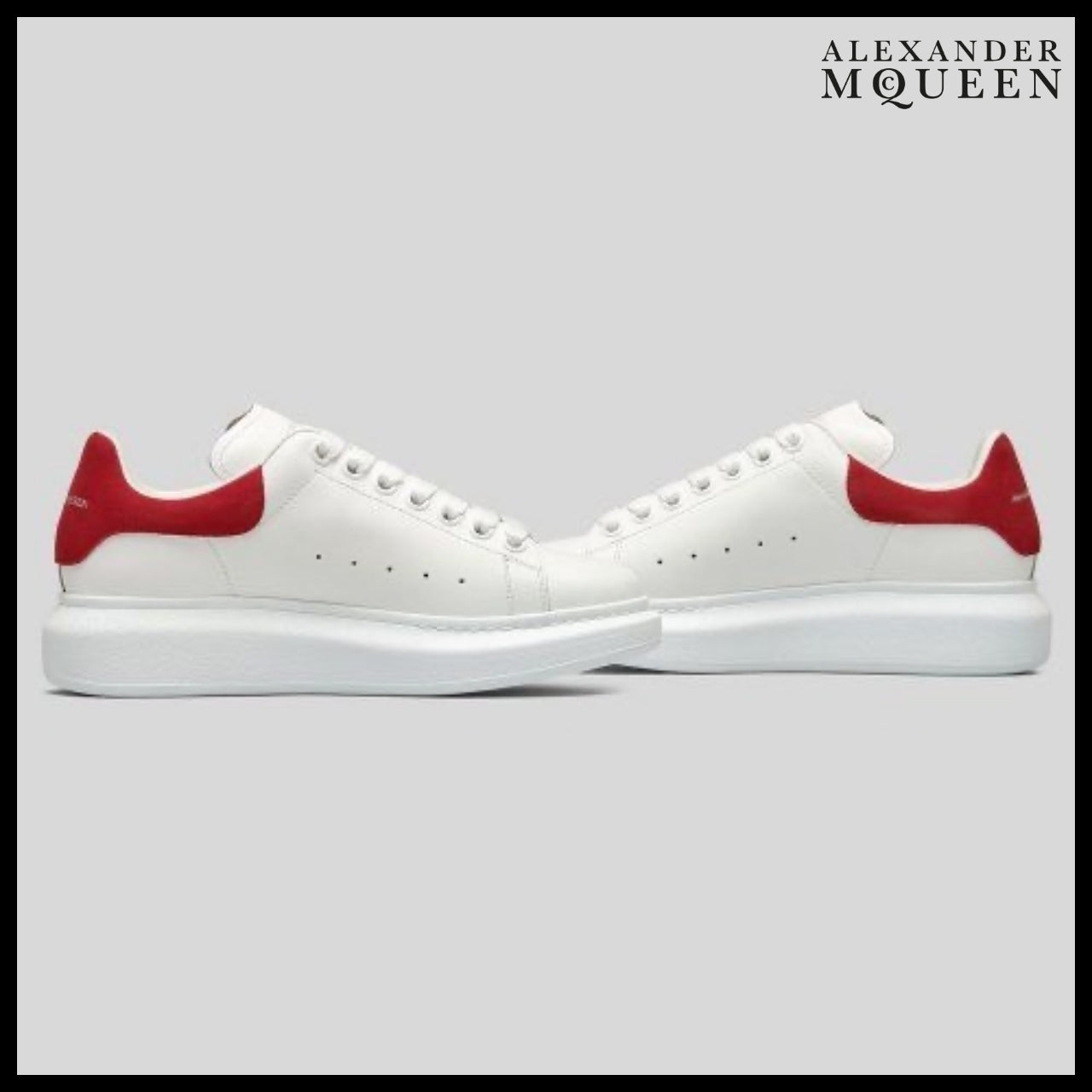 【Alexander Mcqueen】Oversized Sneakers in White/Red