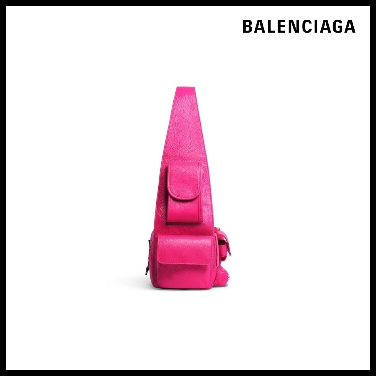 【BALENCIAGA】Superbusy XS Sling Bag Bright Pink