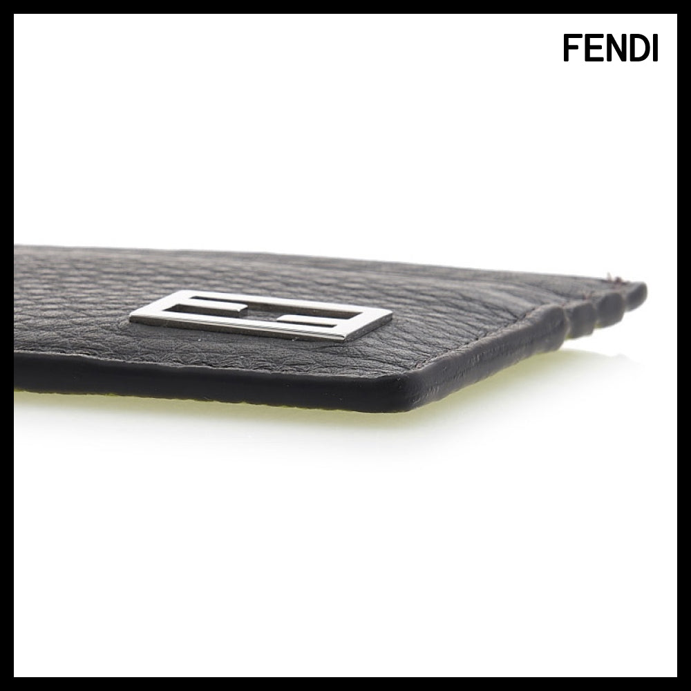 【Fendi】Men's Baguette Card Case Luxury Compact