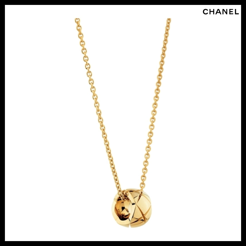 【CHANEL】COCO Crush Necklace Beige Gold