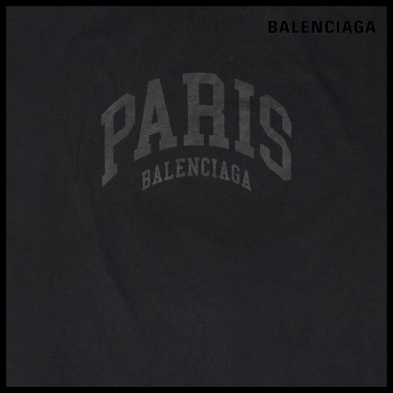 【BALENCIAGA】Cities Paris Long Sleeve T-Shirt Oversized