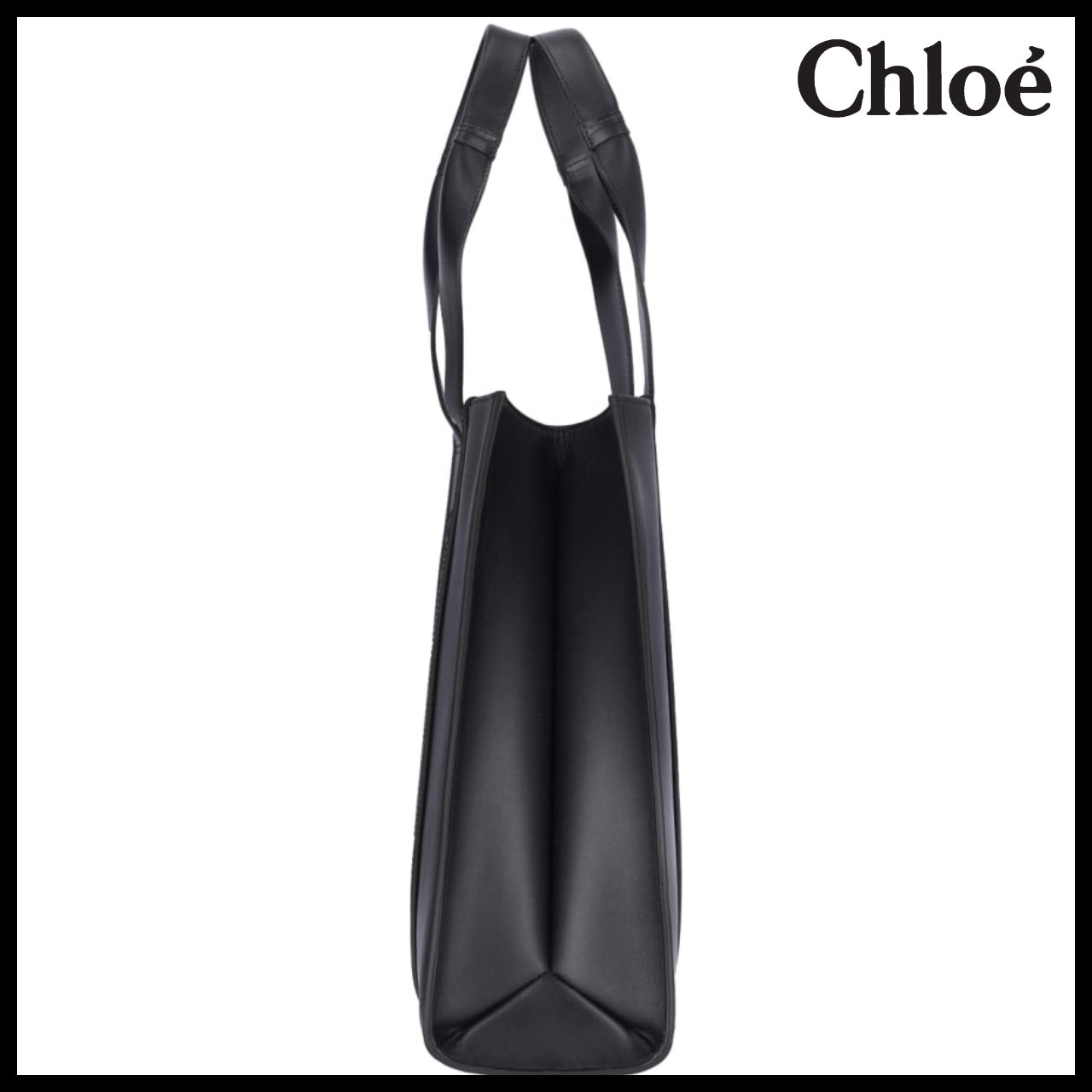 【Chloe】Woody Large Shopper Tote Bag Black