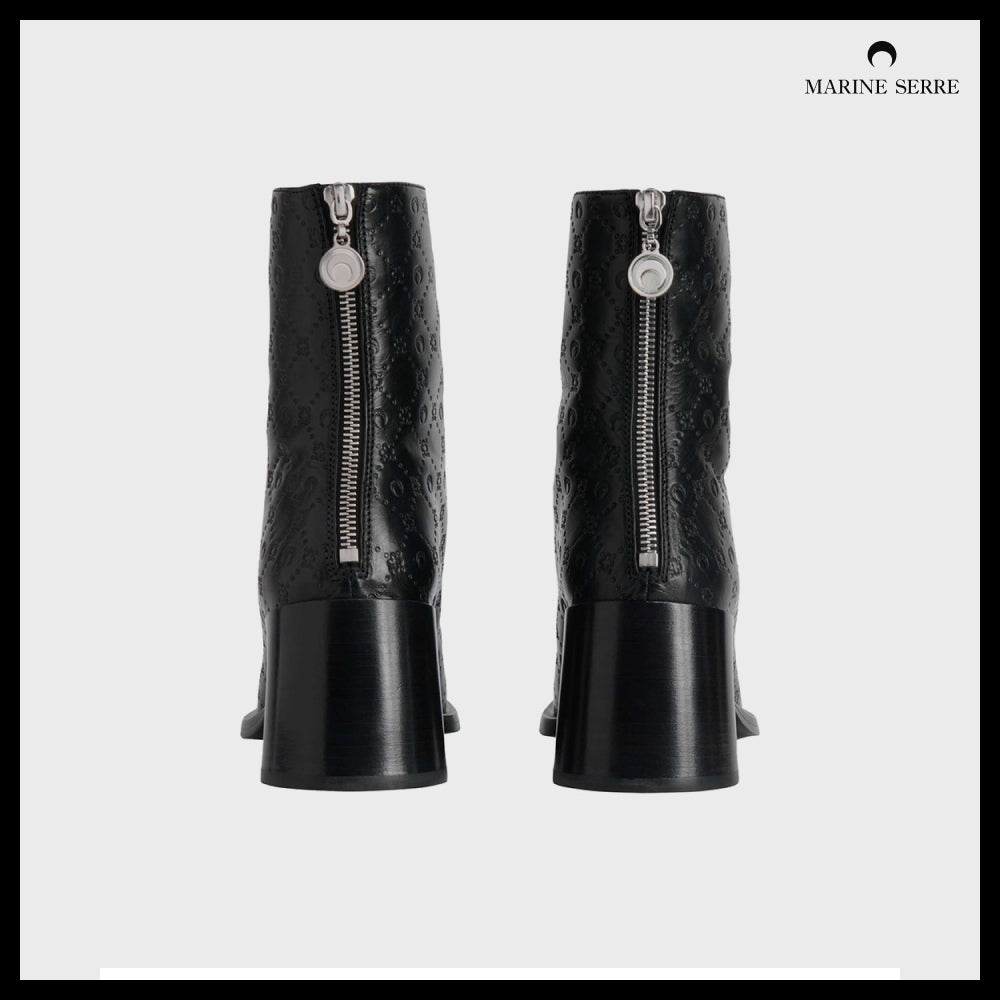 【MARINE SERRE】Moonogram Embossed Leather MS Block