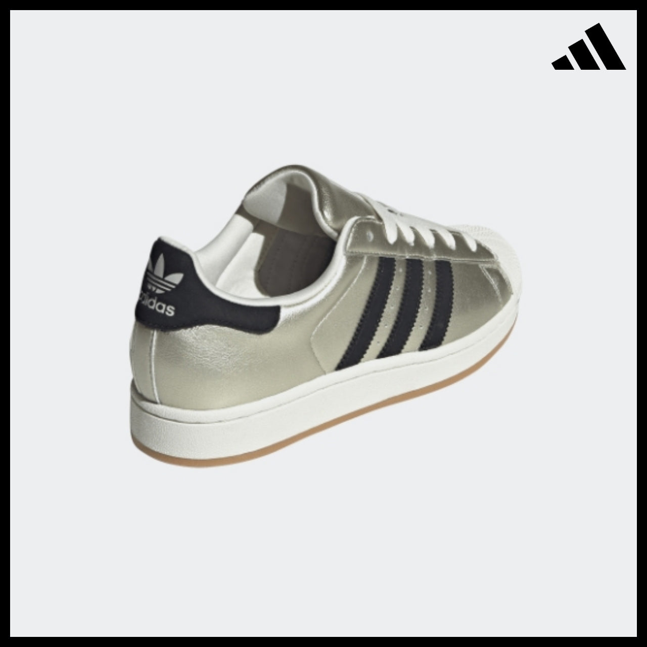 【ADIDAS】Superstar II W Silver White Sneakers