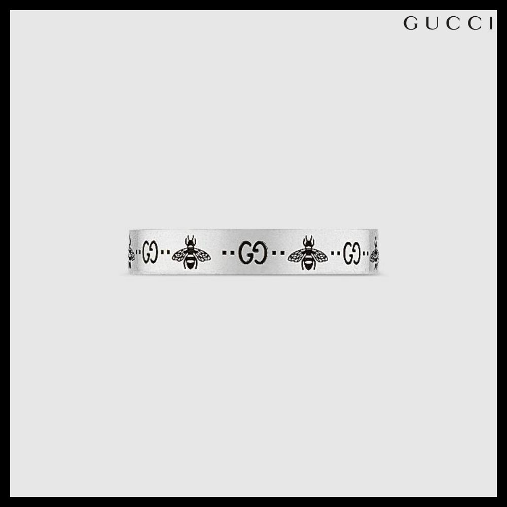 【GUCCI】GG BEE Bee Logo Engraving Ring SILVER