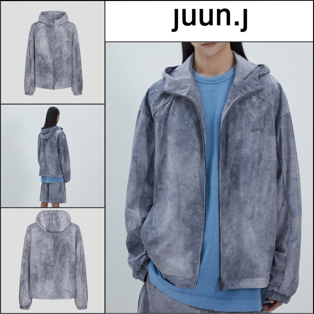 【JUUN.J】Dye Print Hood Jumper Gray