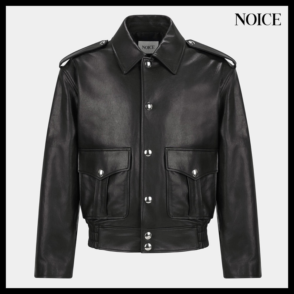 【NOICE  】ROBERT LAMBSKIN JACKET BLACK