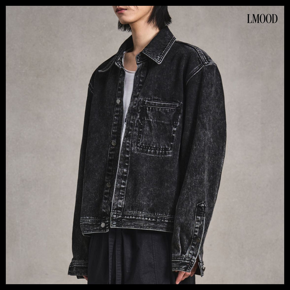 【LMOOD】Midtown Denim Shacket 2 Colors