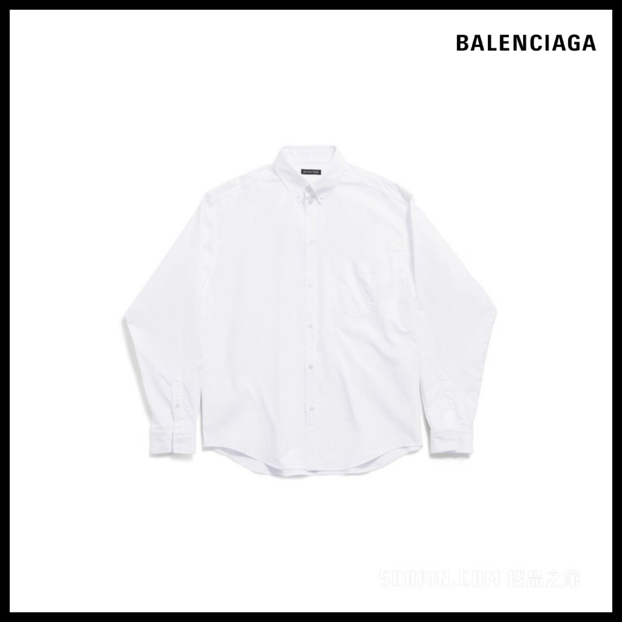 【BALENCIAGA】Political Stencil Oversized Shirt