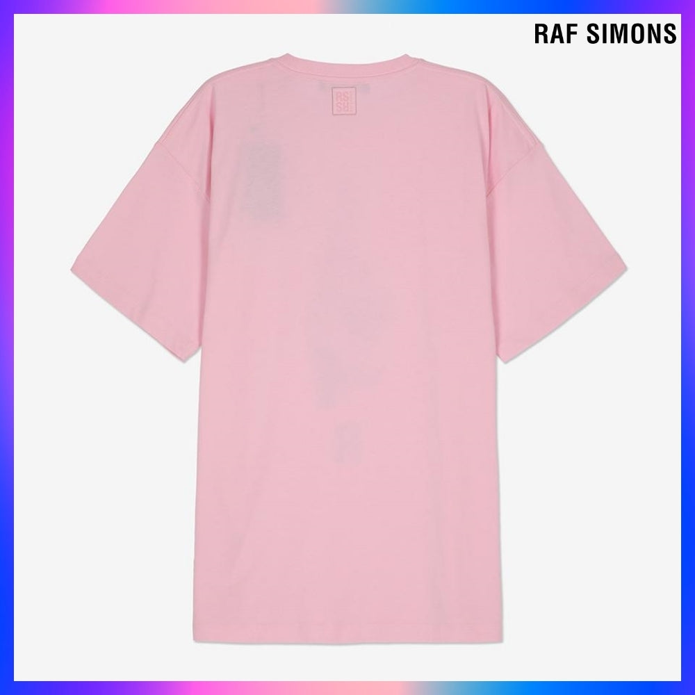 【RAF SIMONS】Hand Sign Short Sleeve T Shirt Light Pink