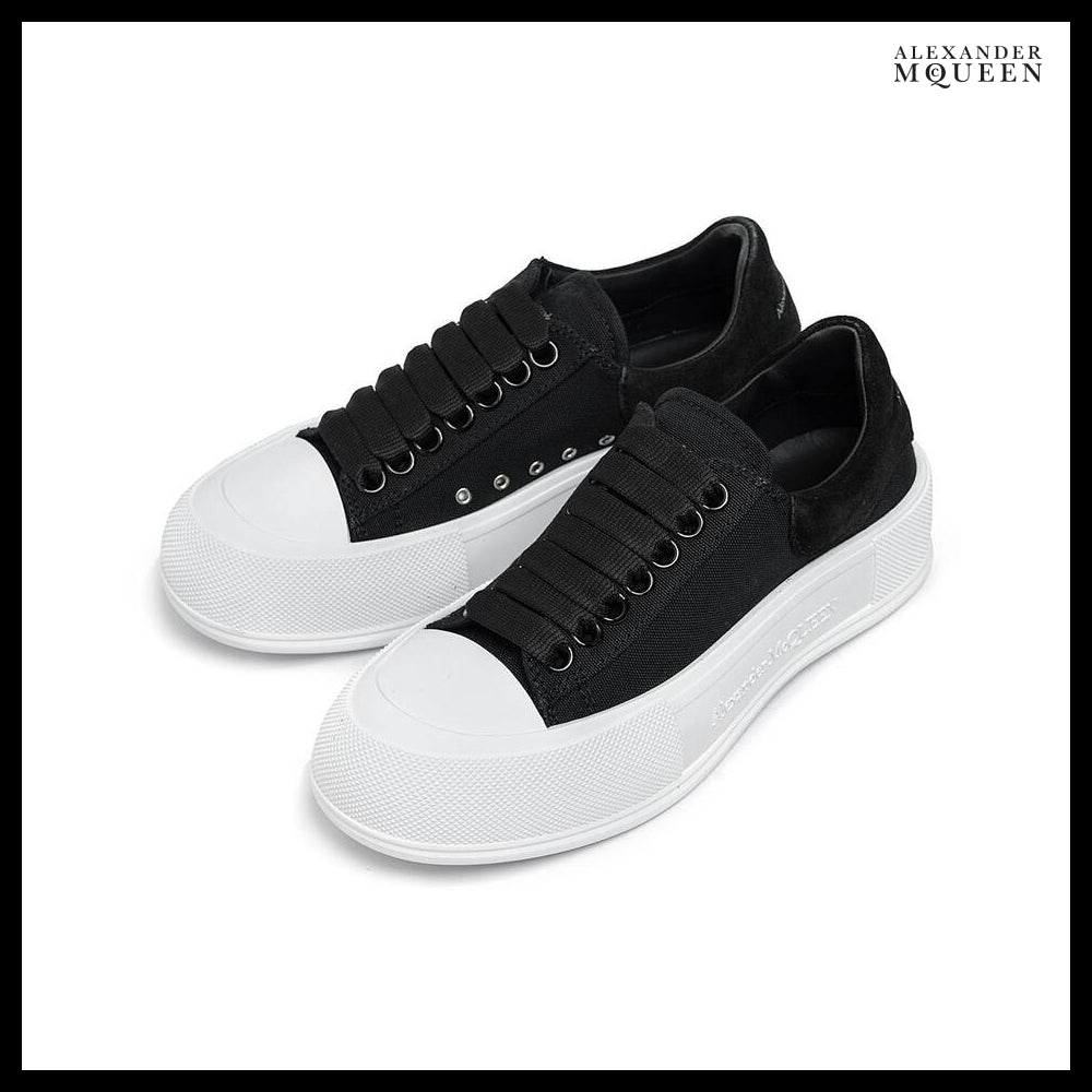 【Alexander Mcqueen】Deck Lace-Up Plimsoll Sneakers
