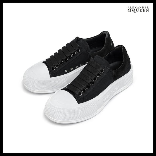 【Alexander Mcqueen】Deck Lace-Up Plimsoll Sneakers