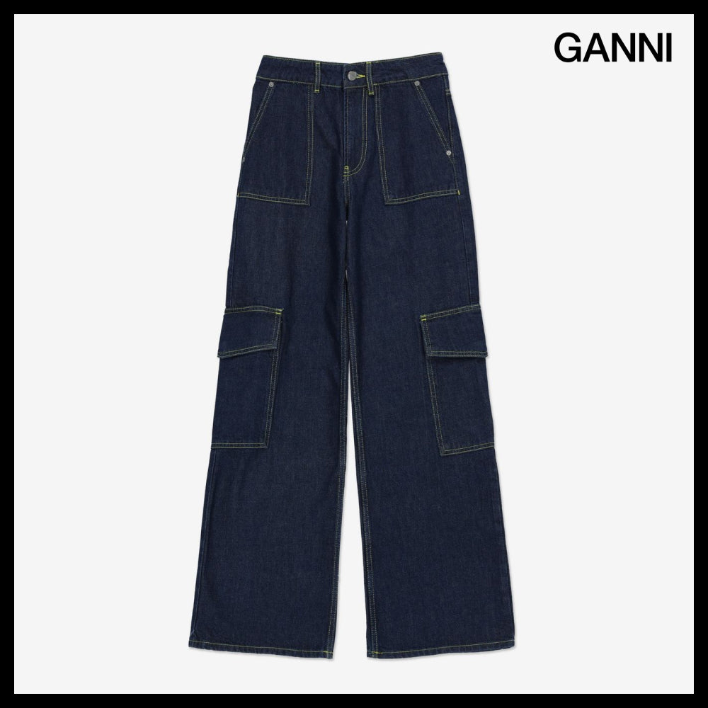 【GANNI】アンジー リンス デニム インディゴ