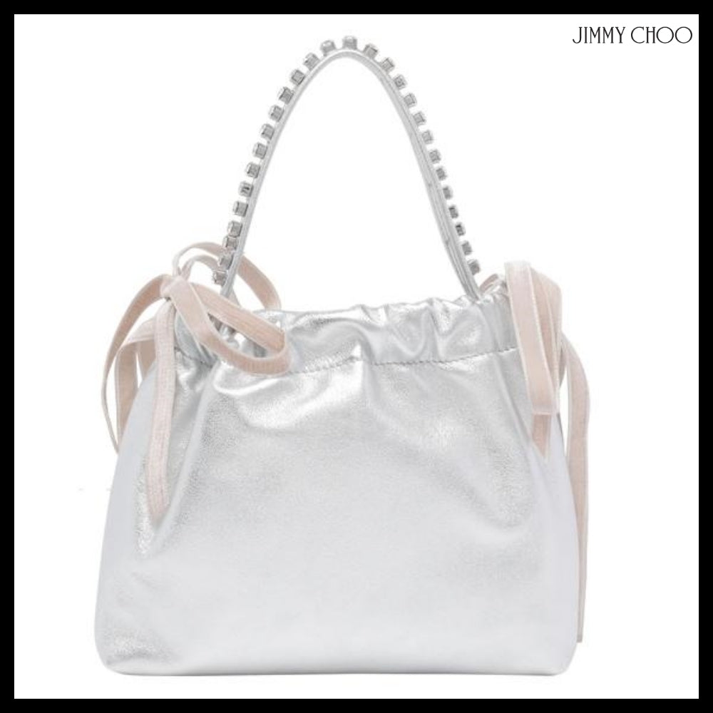 【JIMMY CHOO】Silver Metallic Shoulder Bag