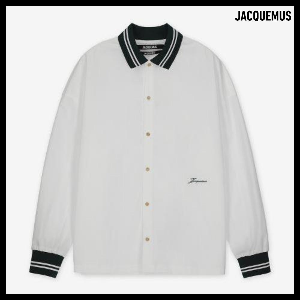 ◆JACQUEMUS◆ シャツ Shirt White 半袖 ロゴ