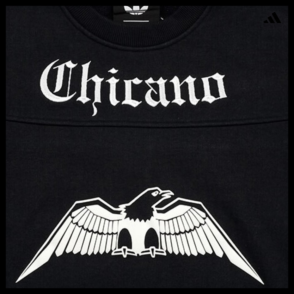 【ADIDAS 】Black Basketball Crewneck Sweatshirt