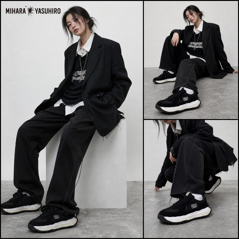 【MIHARA YASUHIRO】 OG Sole Mixed Material Low-top Sneakers