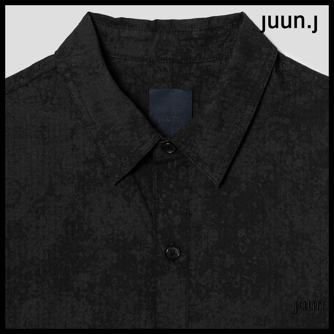 【JUUN.J】CORE Painting Stripe Diagonal Zipper Shirt Jumper