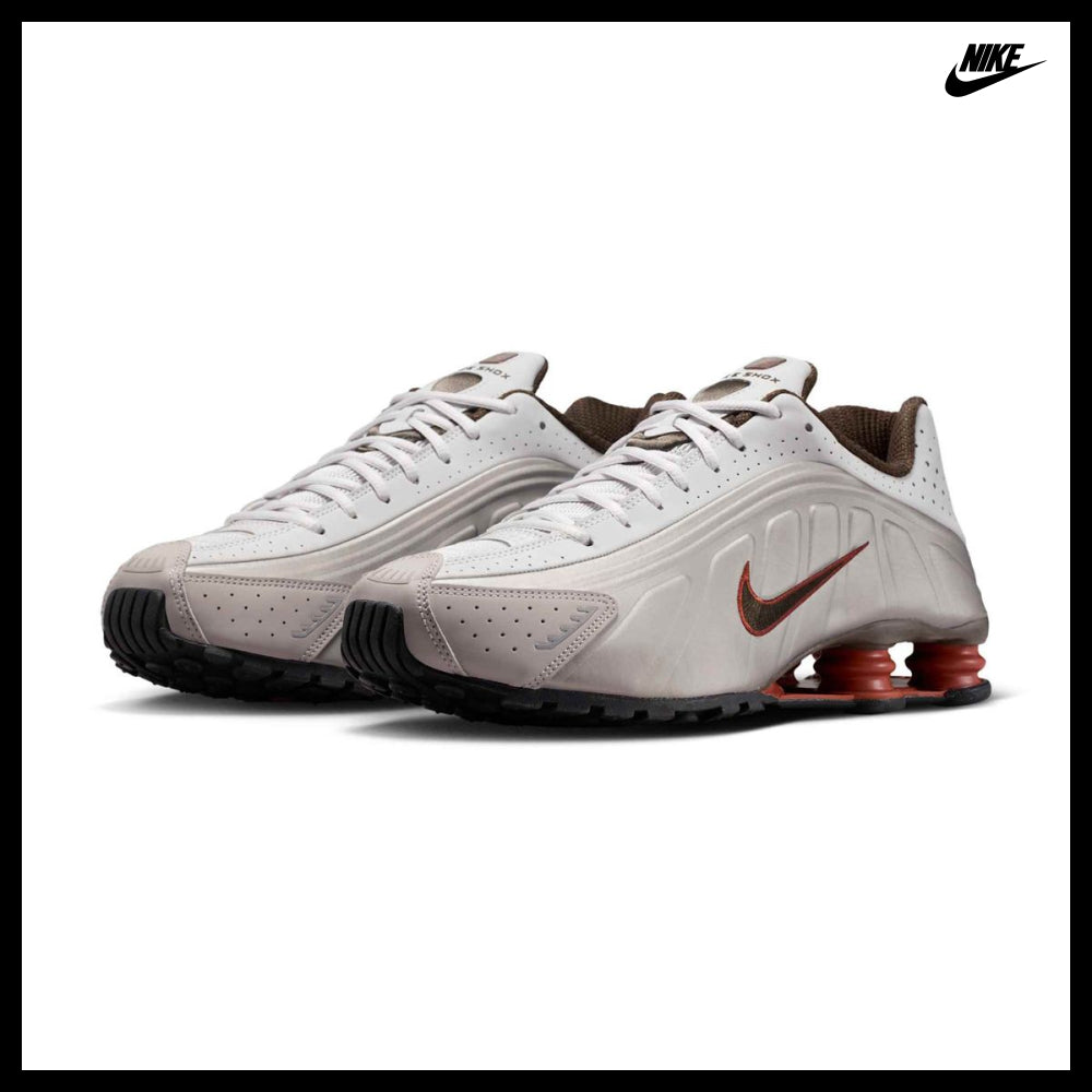 【NIKE】Shox R4 M Vast Grey Dusty Peach College