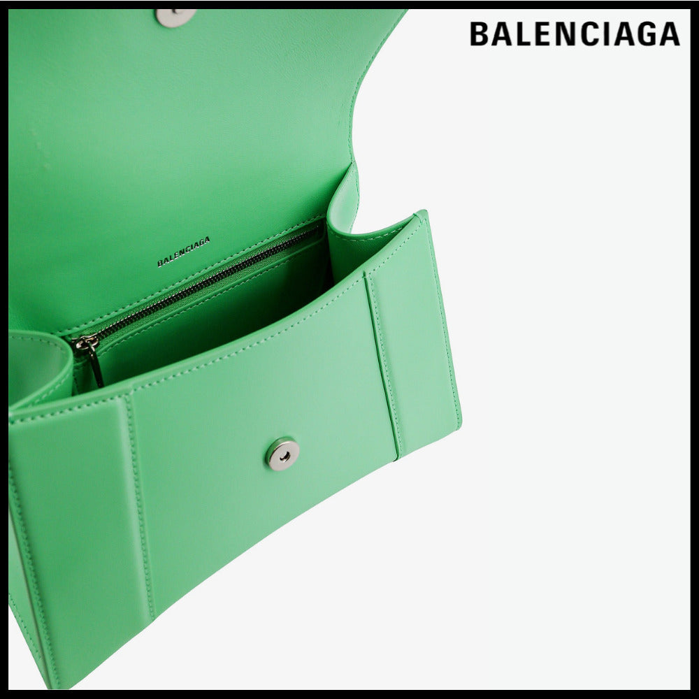 【BALENCIAGA】Hourglass Small Handbag in Green