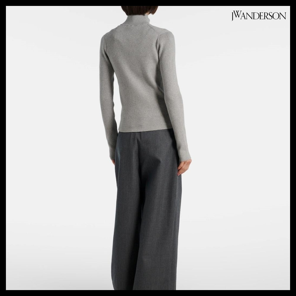 【JW Anderson】Embroidered cotton-blend cardigan