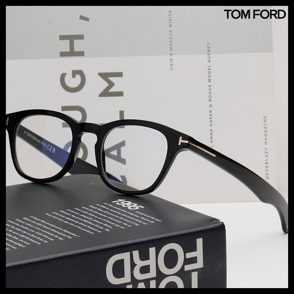 【TOM FORD】Horn-Rimmed Eyeglasses Blue Light Blocking