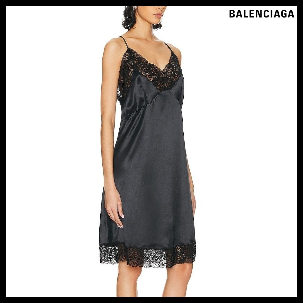 【BALENCIAGA】Slip Dress Black