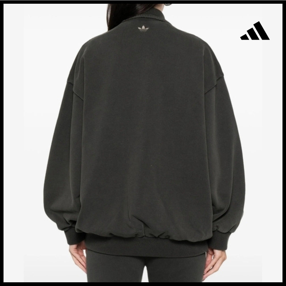 【adidas】Gray Jacket sporty outerwear