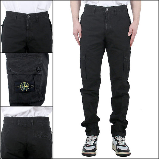 【STONE ISLAND】 Wappen Patch Cargo Pants