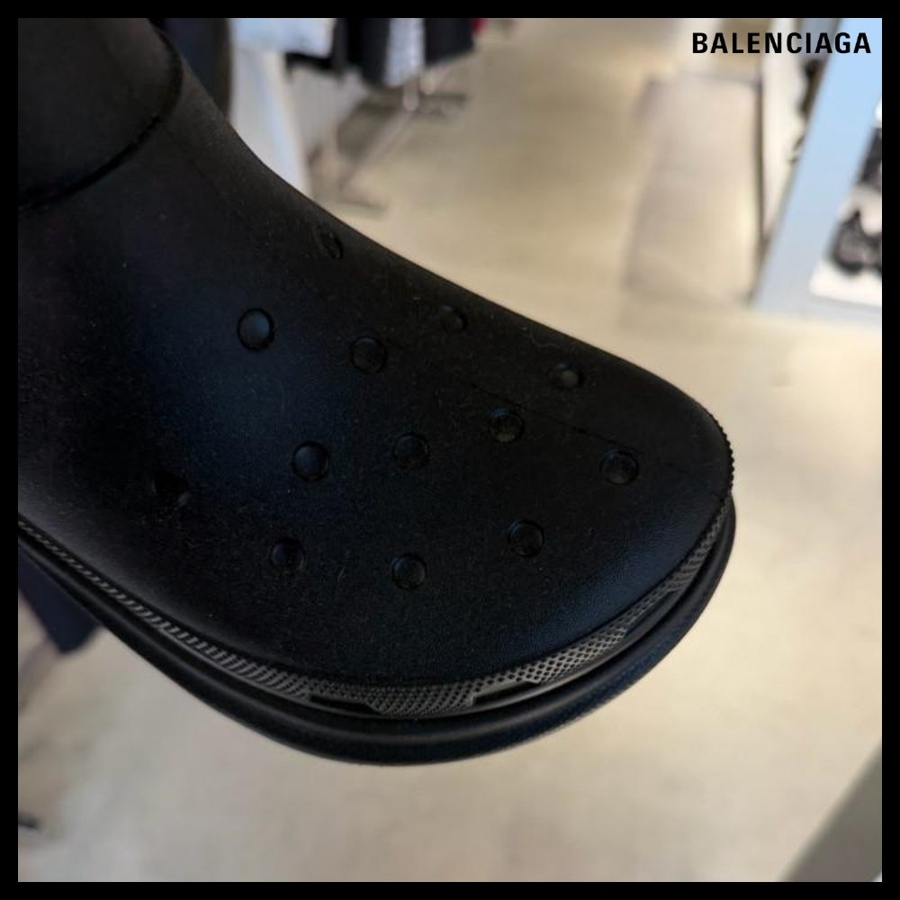【BALENCIAGA】Rubber Men’s Ankle Boots Black