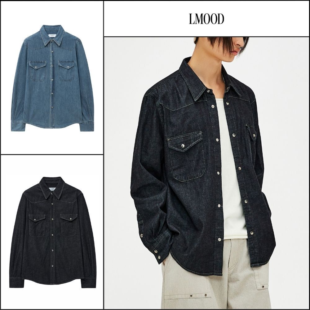 【LMOOD】Terry Denim Shirt 2 Colors